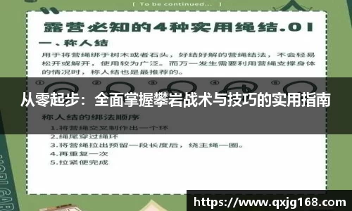 从零起步：全面掌握攀岩战术与技巧的实用指南